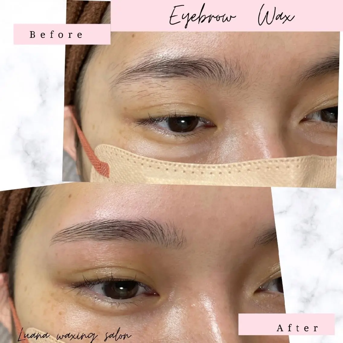 アイブロウ 眉毛ワックス脱毛 Luana wax 🐚根本のエステ・リラクイメージ