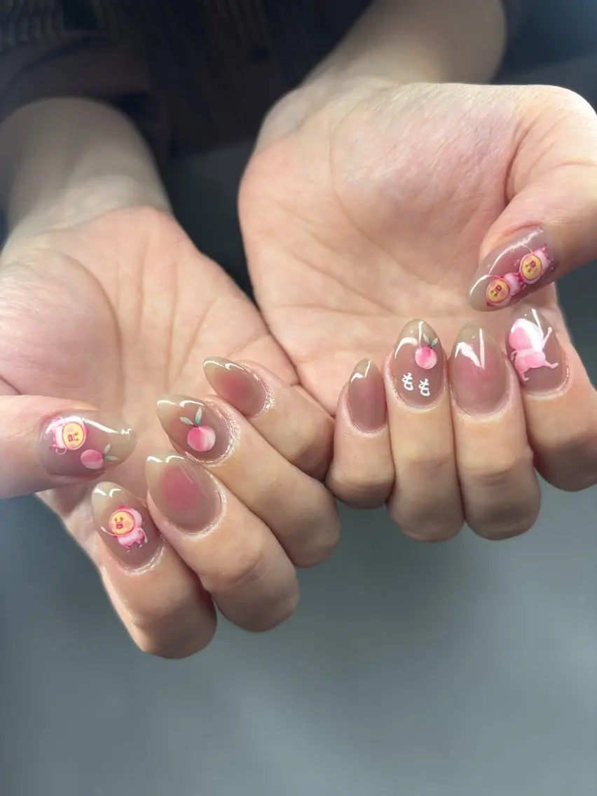 ネイル 持ち込み ハンドネイル aoz asukaのネイルデザイン
