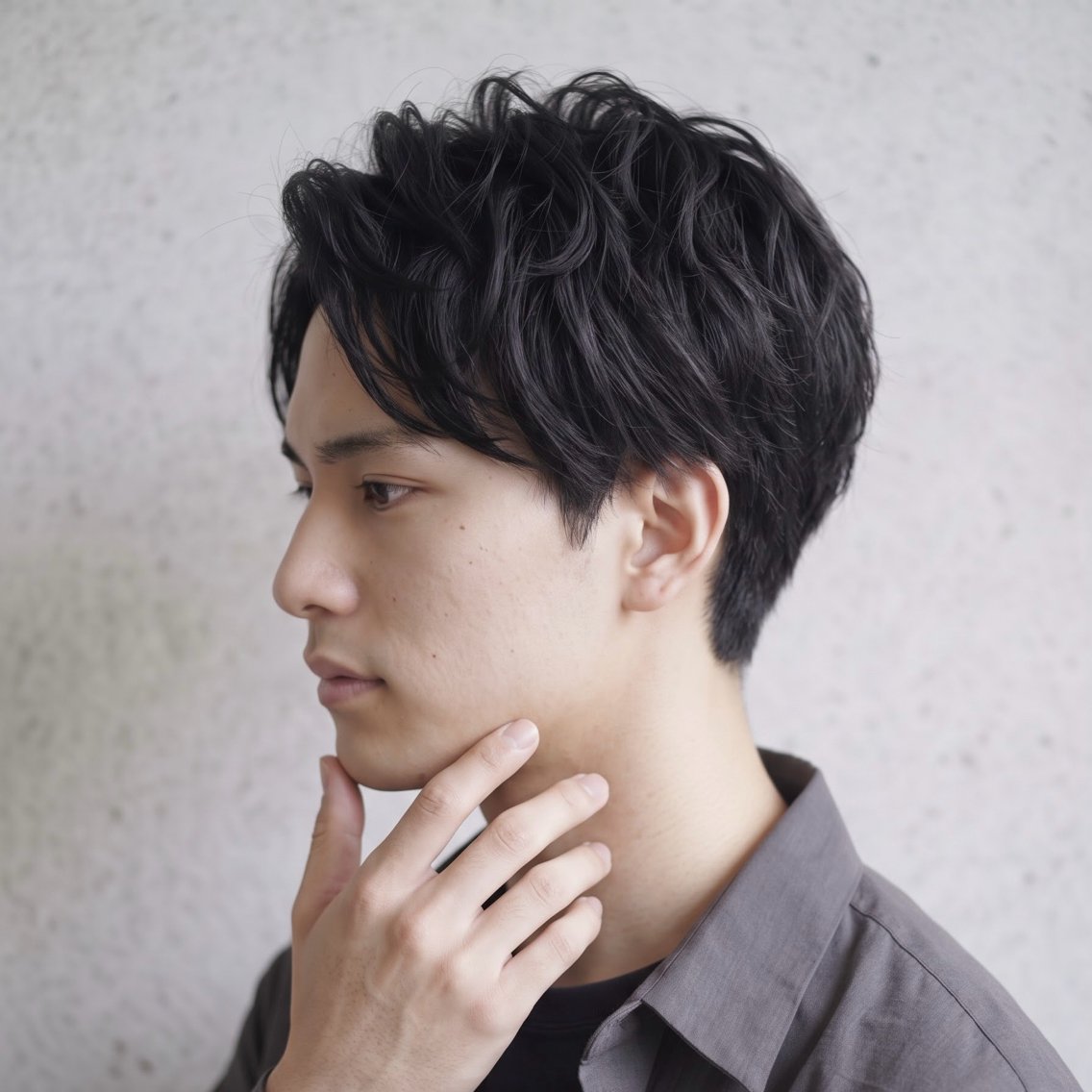 ショート パーマ ヘアアレンジ メンズ キッズ カット パーマ メンズカット/パーマ 山崎航平💈のヘアスタイル