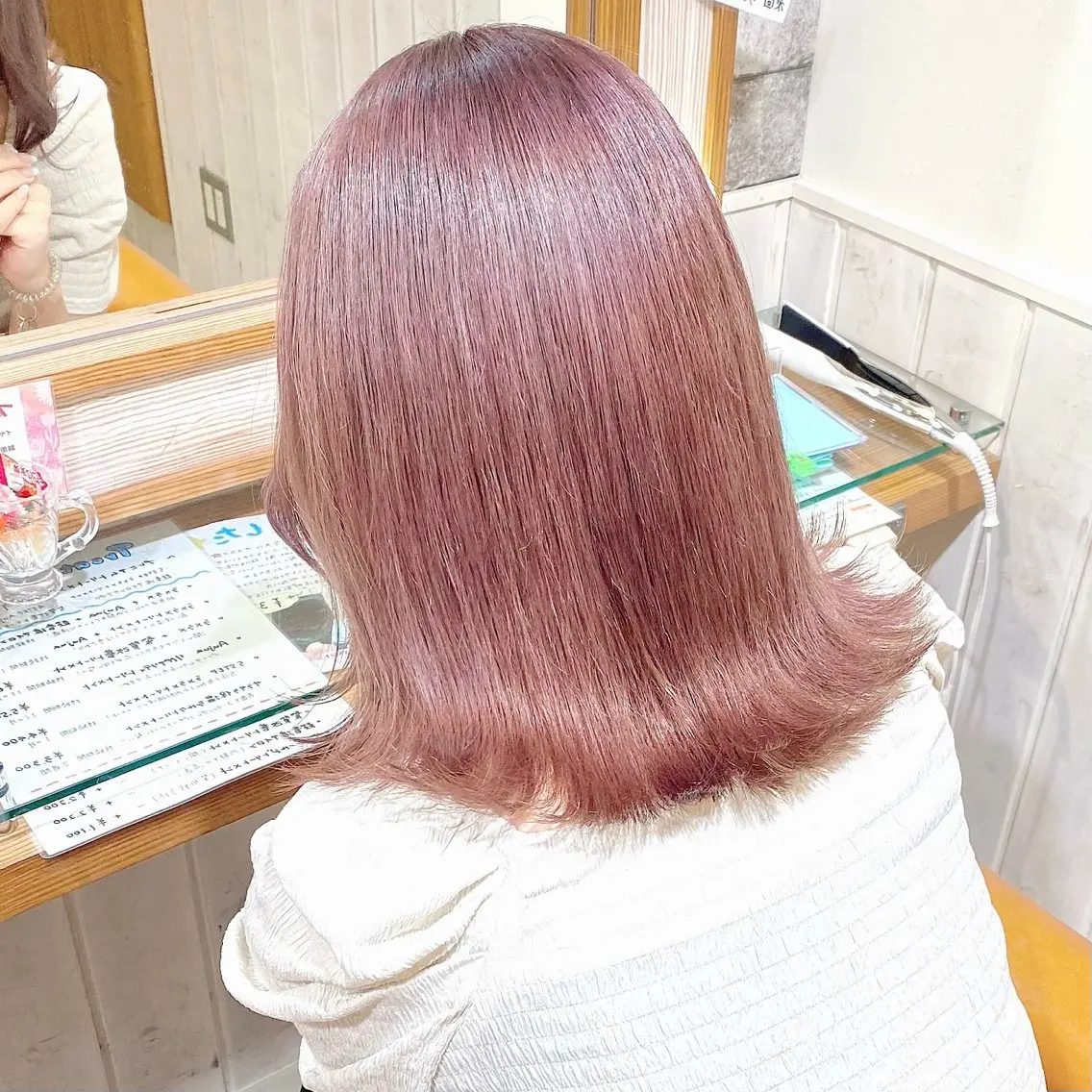ミディアム ヘアカラー 🌸小島友梨香🌸 ブリーチカラーのヘアスタイル