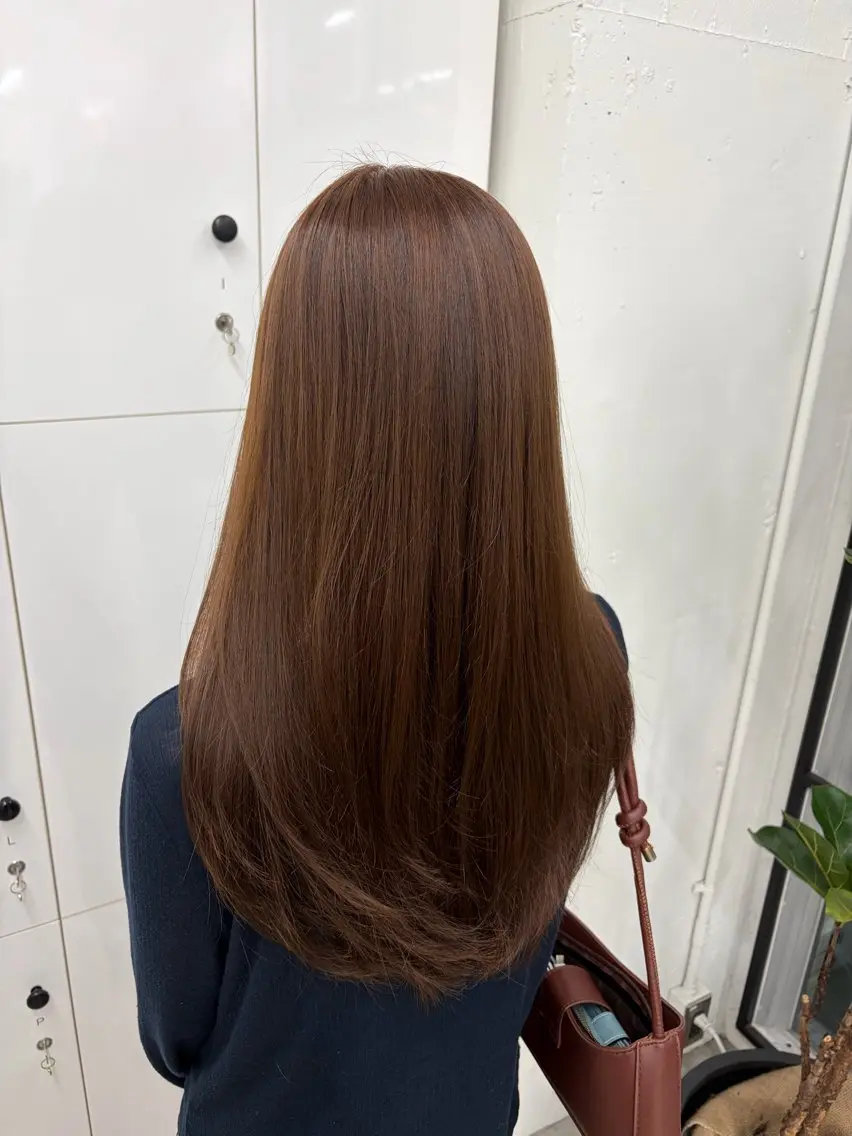 セミロング カラー ブラウンカラー ショコラブラウン チョコレートブラウン 透明感カラー モカブラウン カット ヘアカラー 🍊あすか🍊 JILLSTUDIOのヘアスタイル