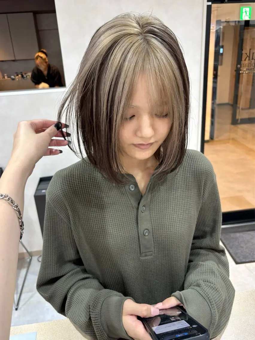 ショート カラー ヘアカラー トリートメント モテレイヤー💖 ブリーチ/akariのヘアスタイル
