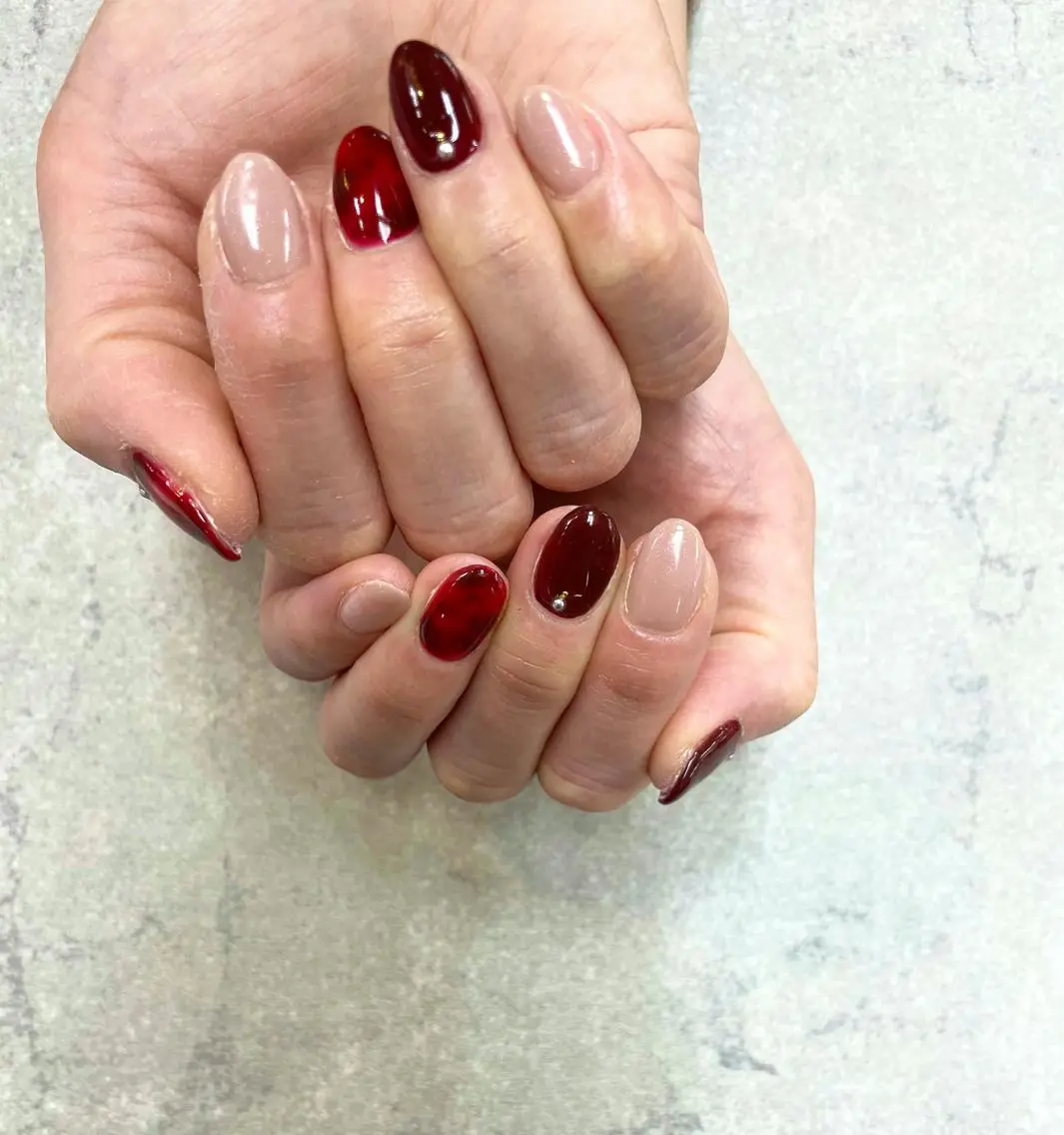 ネイル ボルドー FASTNAIL PLUS 新宿店のネイルデザイン