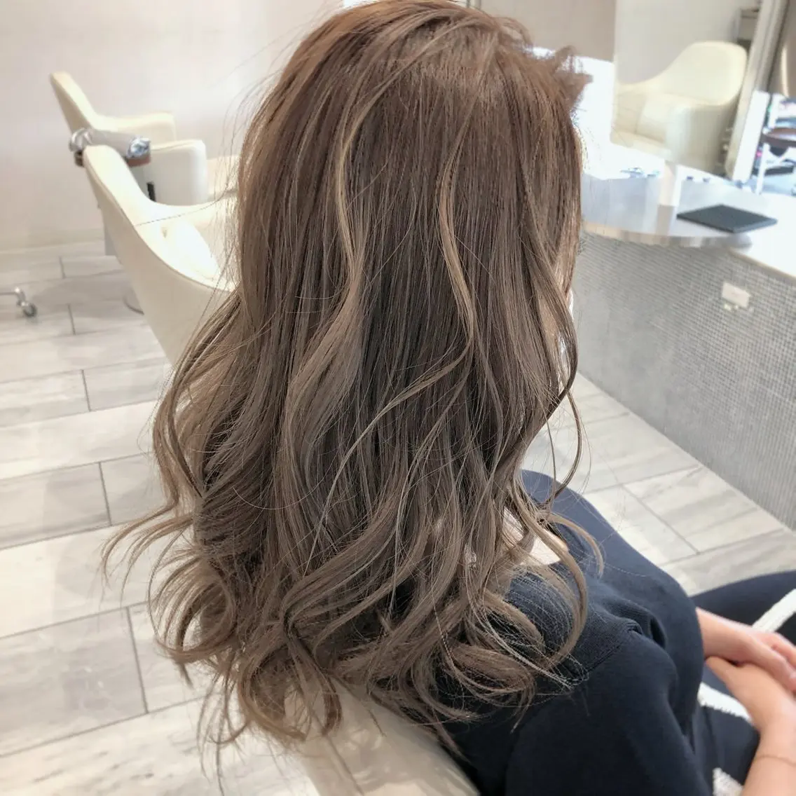 ロング カラー 上原 隼のヘアスタイル