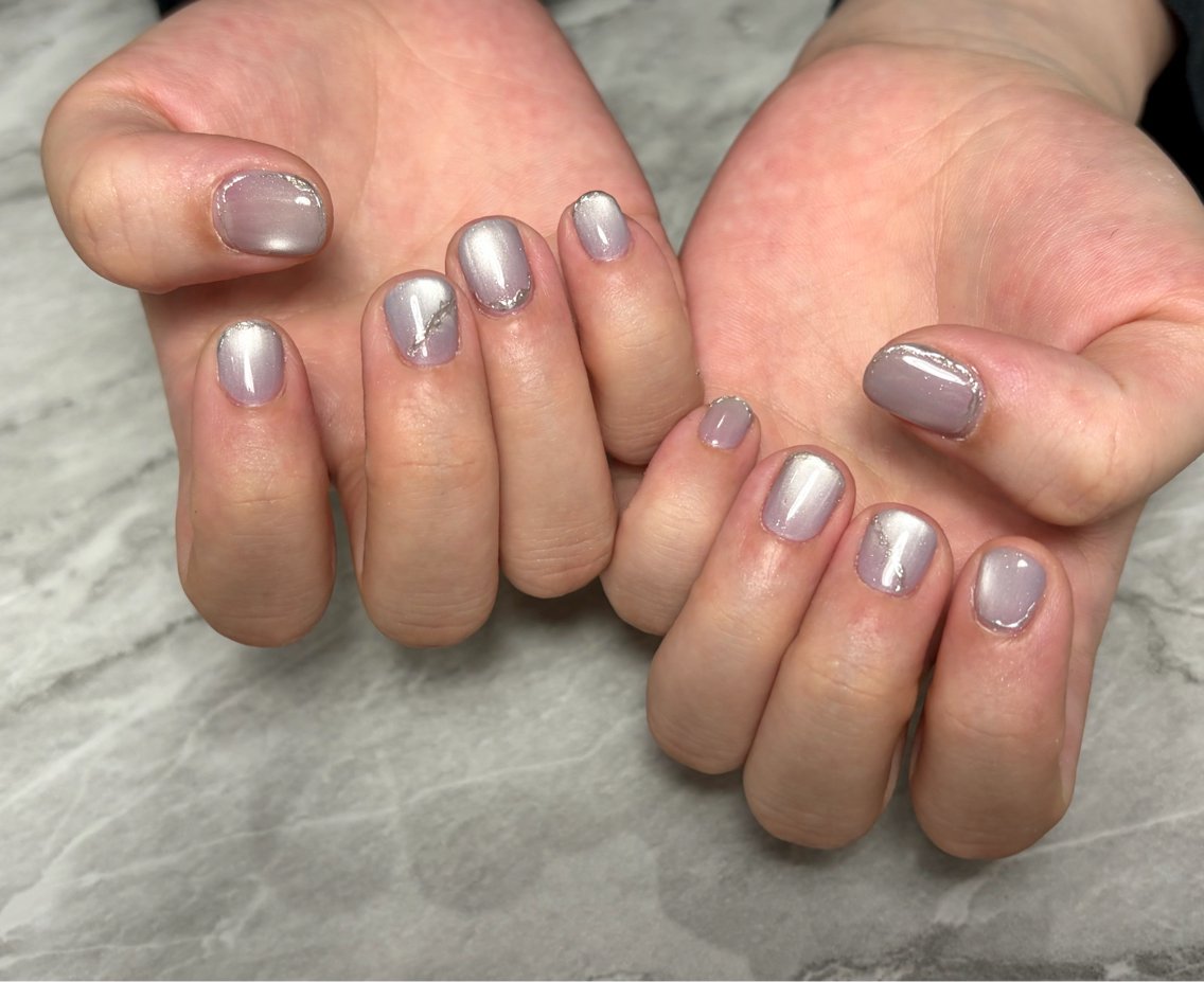 ネイル マグネットネイル ハンドネイル neine nailのネイルデザイン