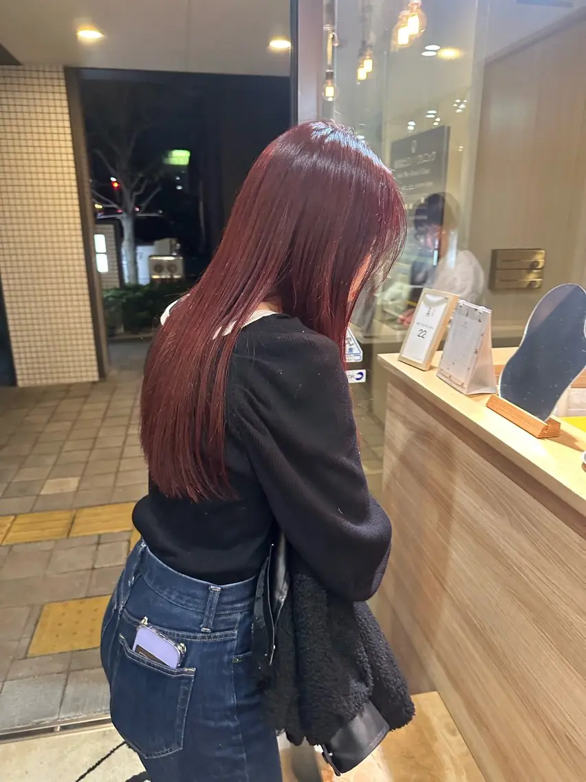 カラー ブリーチ ブリーチなしカラー 橋本叶夢/ お洒落hairのヘアスタイル