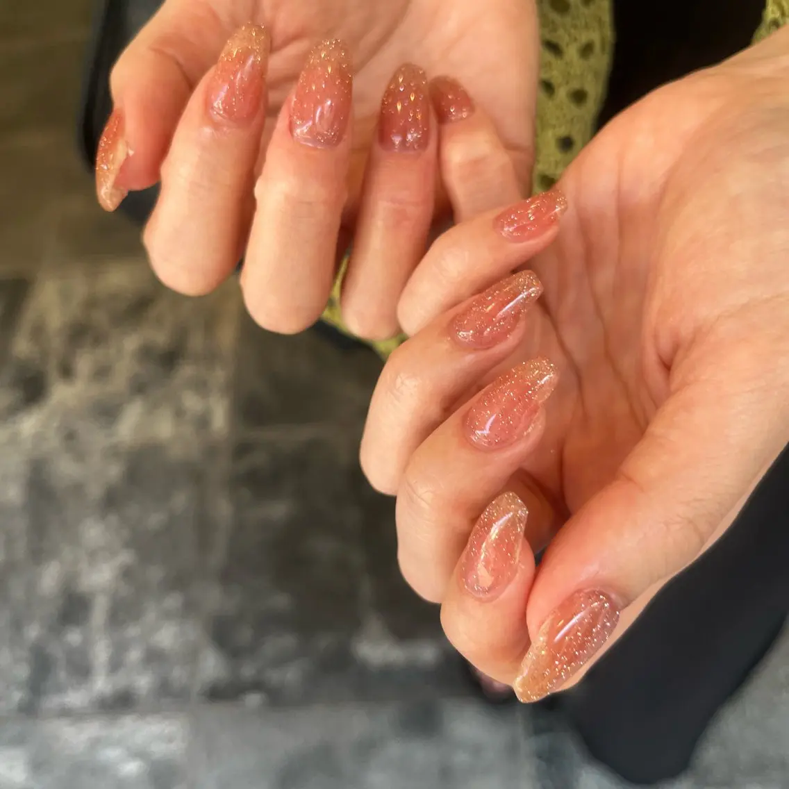 ネイル フラッシュネイル ニュアンスネイル シンプルネイル soa.Aika 自爪育成のネイルデザイン