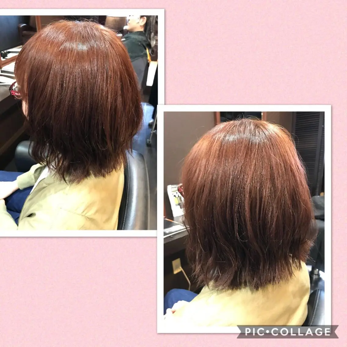 カラー レッドカラー 卒業式のヘアスタイル ヘアカラー 藤本 麻衣のヘアスタイル