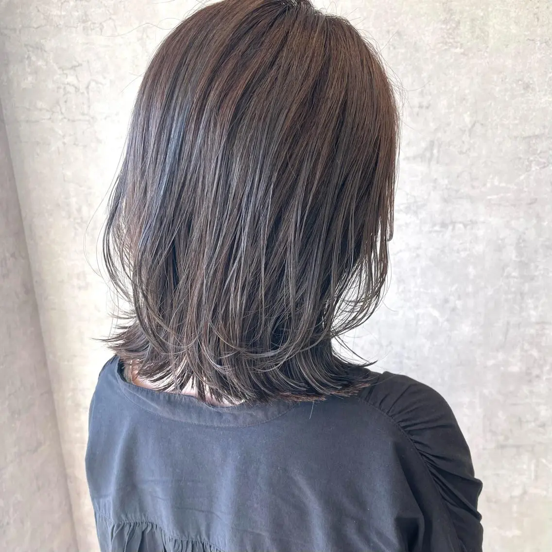 セミロング カラー ヘアアレンジ アッシュ ベージュカラー 透明感カラー ハイライトカラー ハイライト カット ヘアカラー 🌻あいり merci.🌻のヘアスタイル
