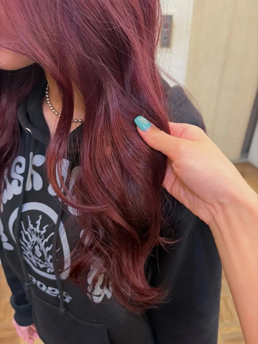 ロング ヘアカラー hinari/透明感 /似合わせカラーのヘアスタイル