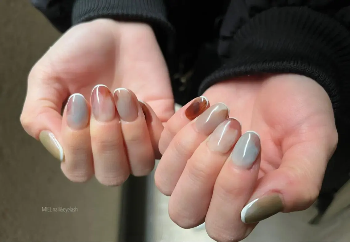 ネイル ニュアンスネイル nail salon monailのネイルデザイン
