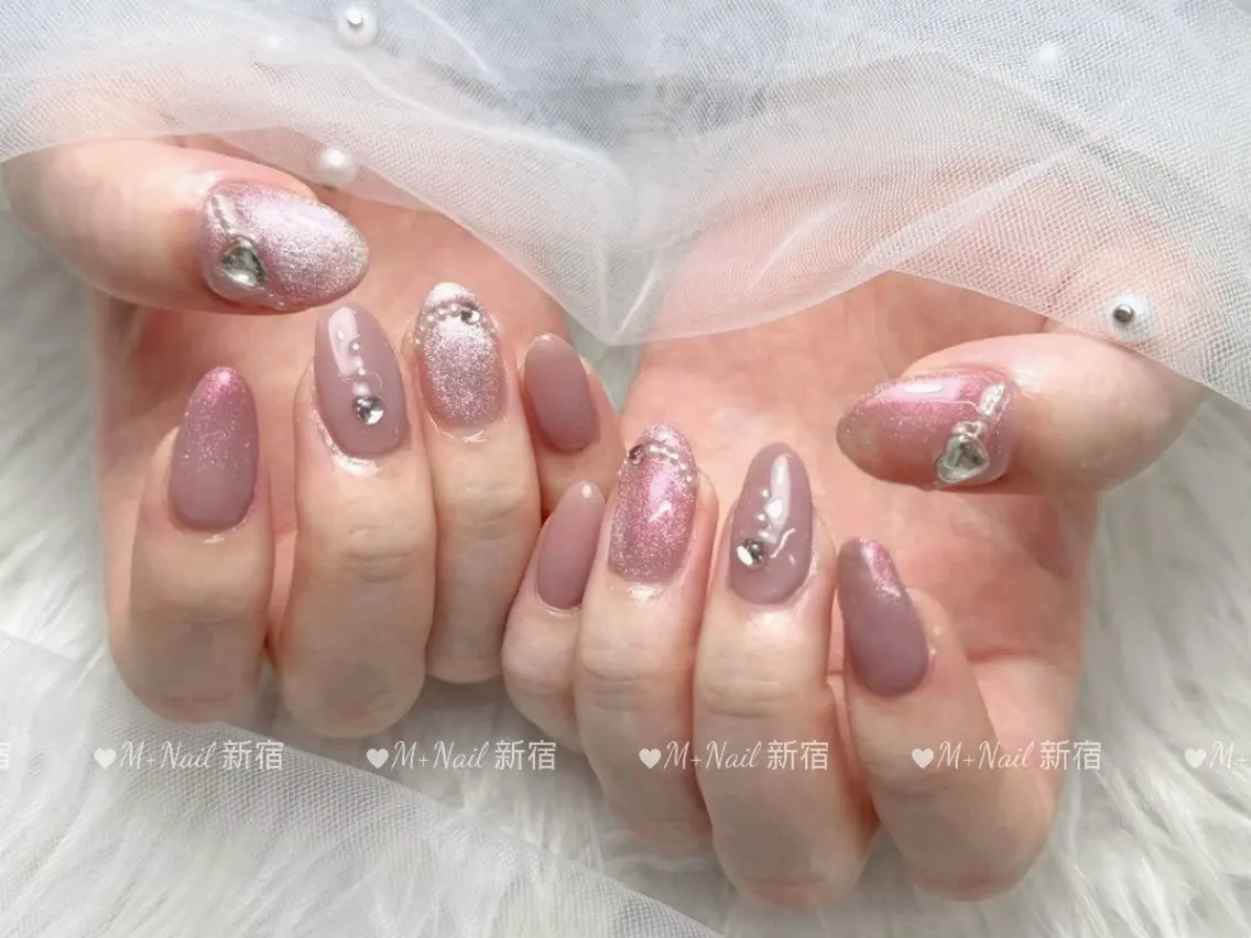 ネイル ワンホンネイル ハンドネイル M+Nail 新宿のネイルデザイン