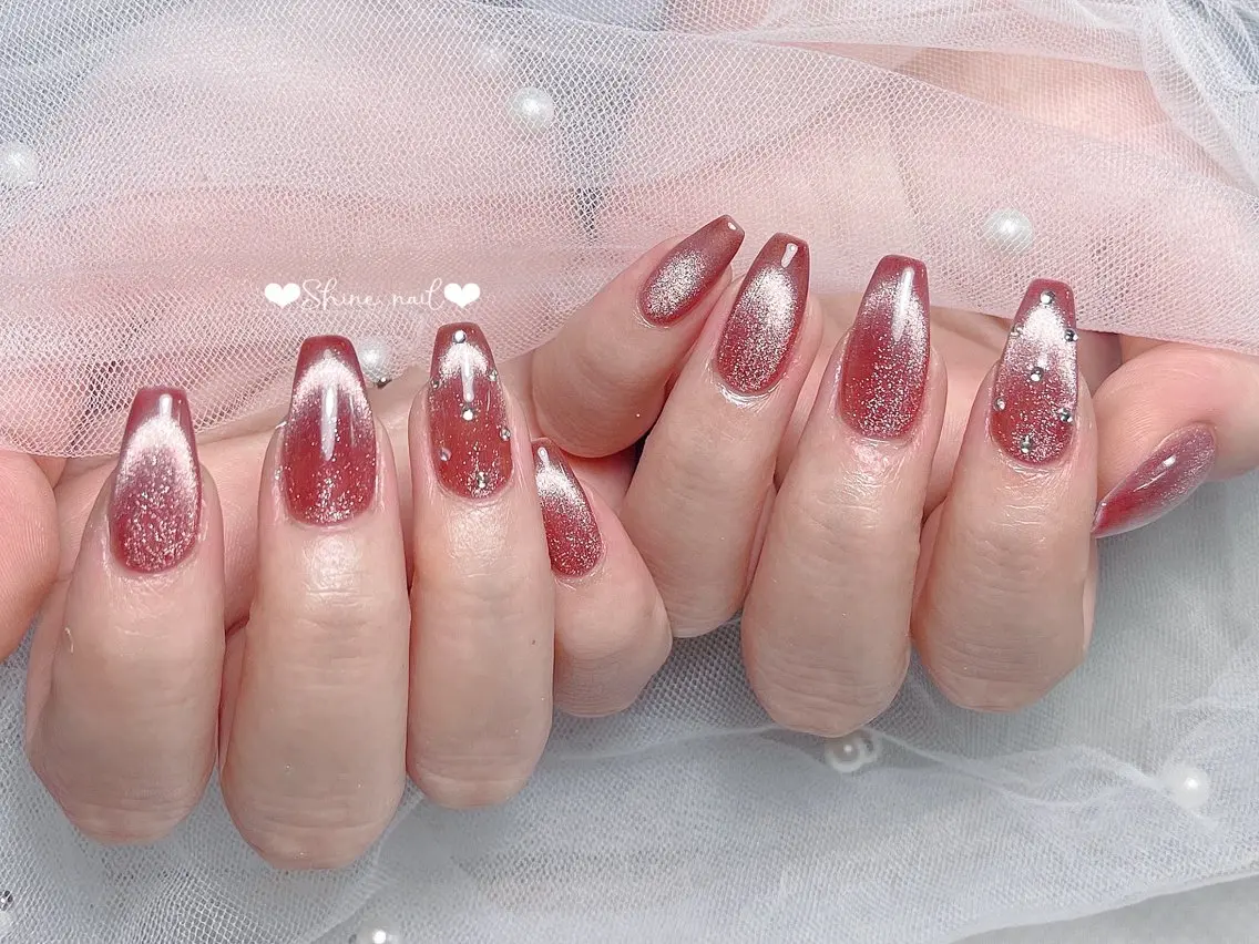 ネイル ハンドネイル shine 🎀 長さ出し専門のネイルデザイン