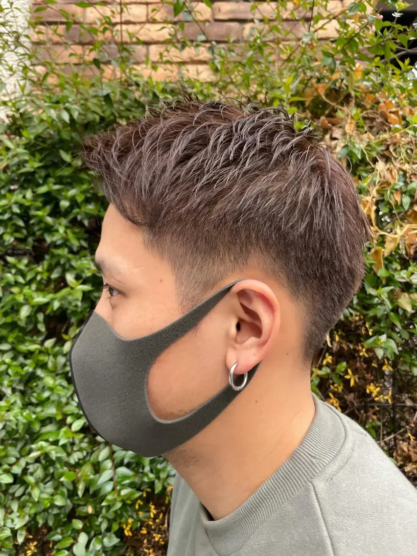メンズカット＋カラーの写真