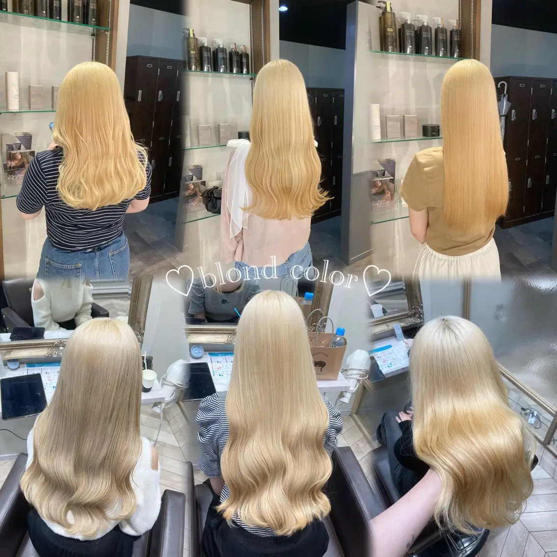 ロング カラー ブリーチ 抜きっぱなしブロンド ブロンド 菅村 緋莉🎀ガーリーヘアのヘアスタイル