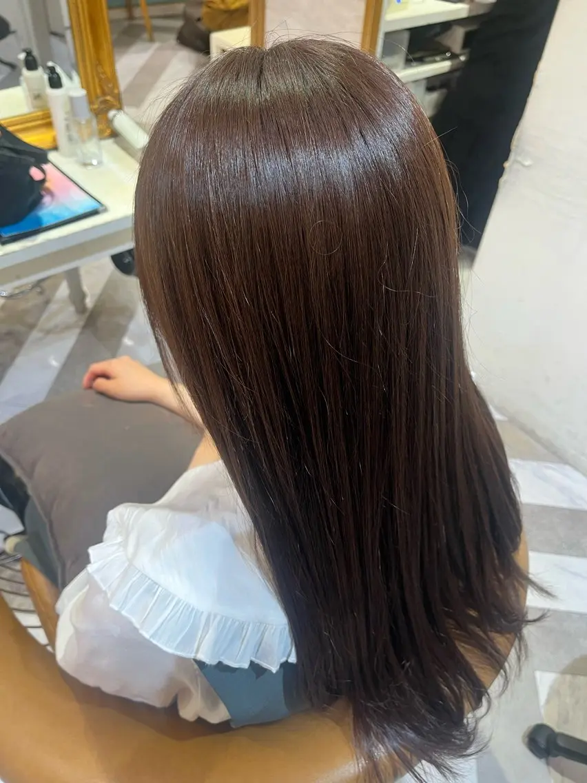 ロング ヘアカラー トリートメント 西川 大晴 透明感・艶感カラーのヘアスタイル