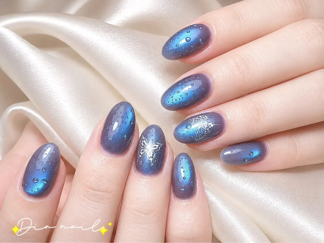 ネイル フットネイル 韓国ネイル レース マグネットネイル ニュアンスネイル ハンドネイル Dia nail サロンのネイルデザイン