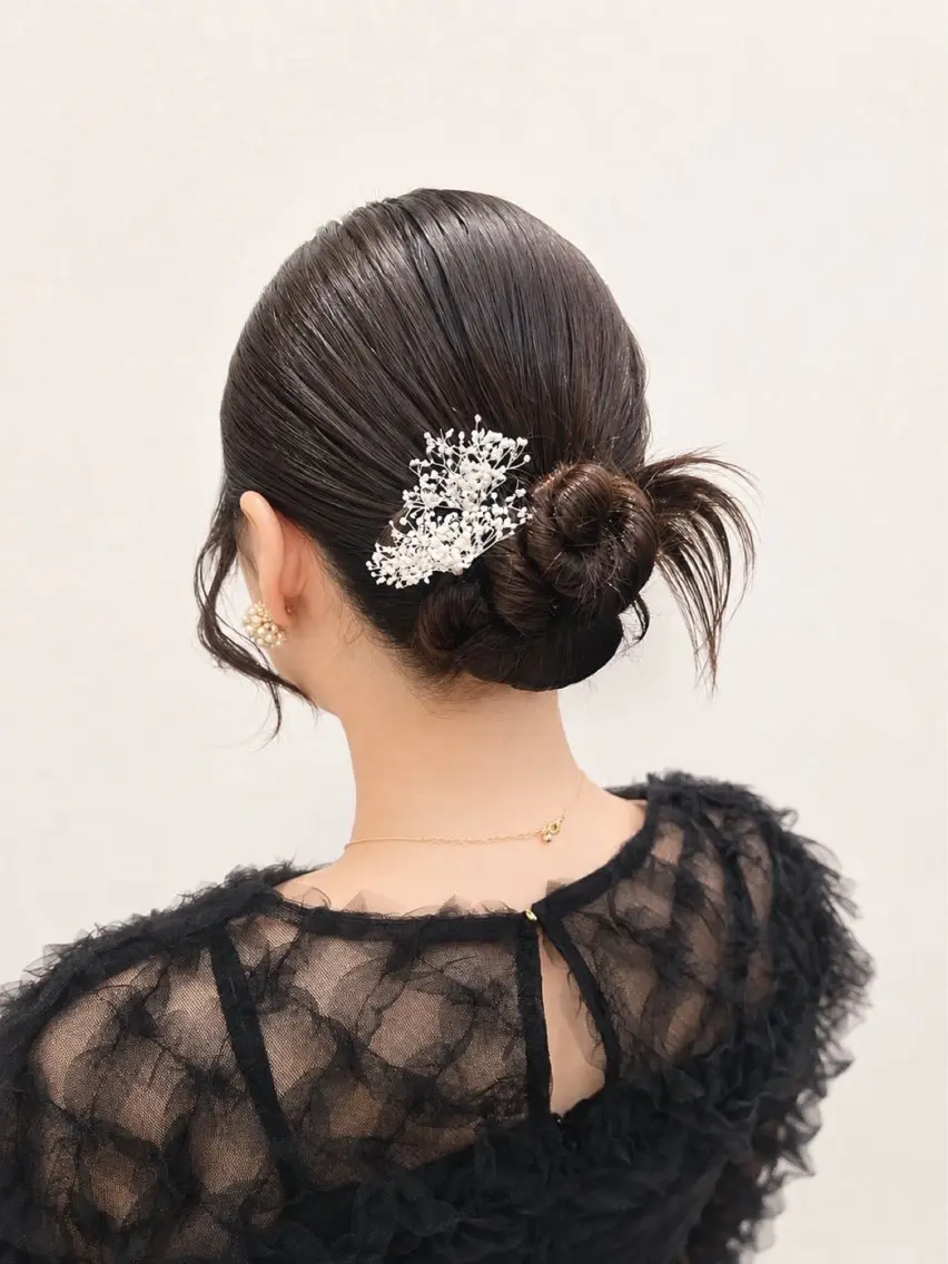ロング ヘアアレンジ ヘアセット ヘアセットヘッドスパ Miraiのヘアスタイル