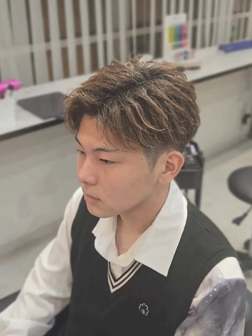 メンズ ショート カット ヘアセット LEN名古屋/パーマ 海外ヘア/メンズ特化のヘアスタイル