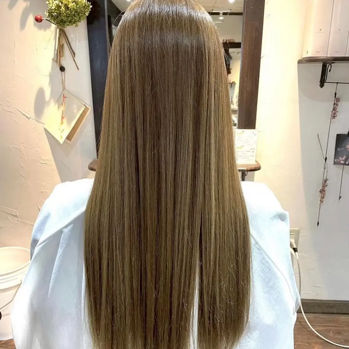 ロング カラー 縮毛矯正/ワンカラー モデル募集🫧田村のヘアスタイル