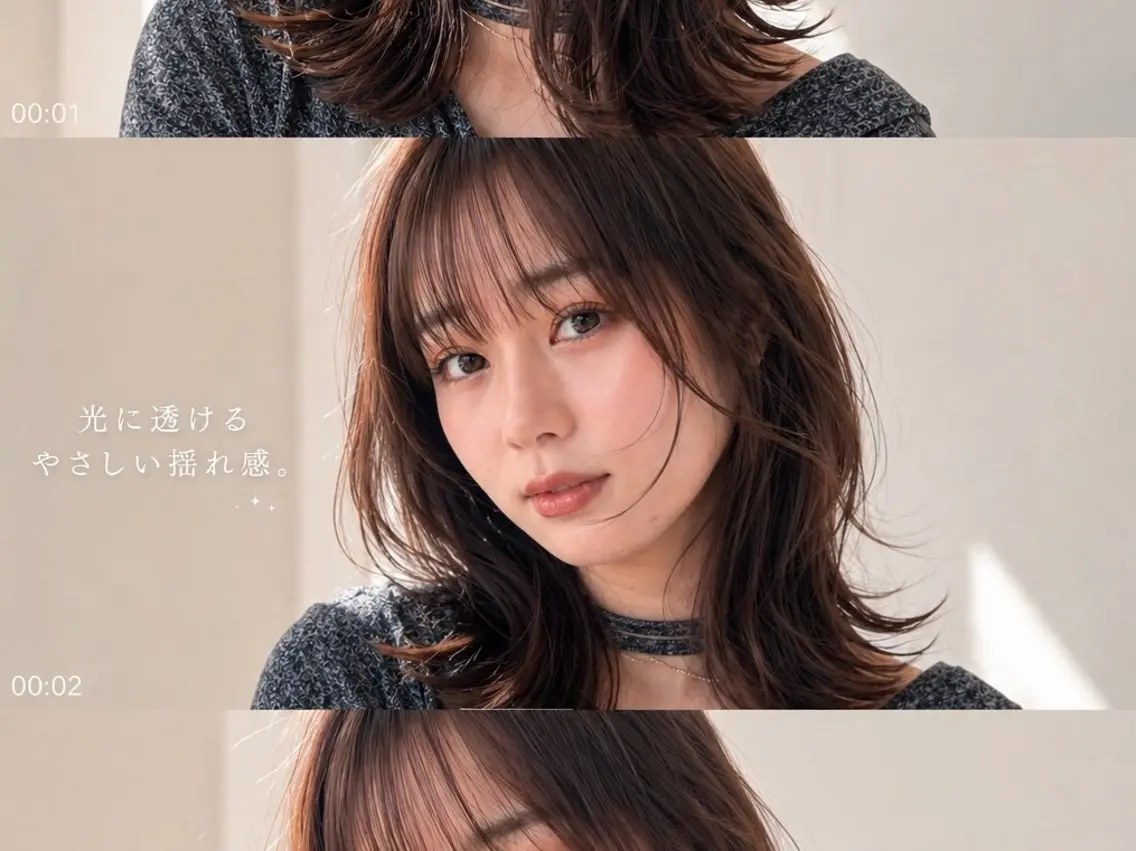 ミディアム カット トリートメント ✨当日予約OK✨ /透明感カラー/莉未のヘアスタイル