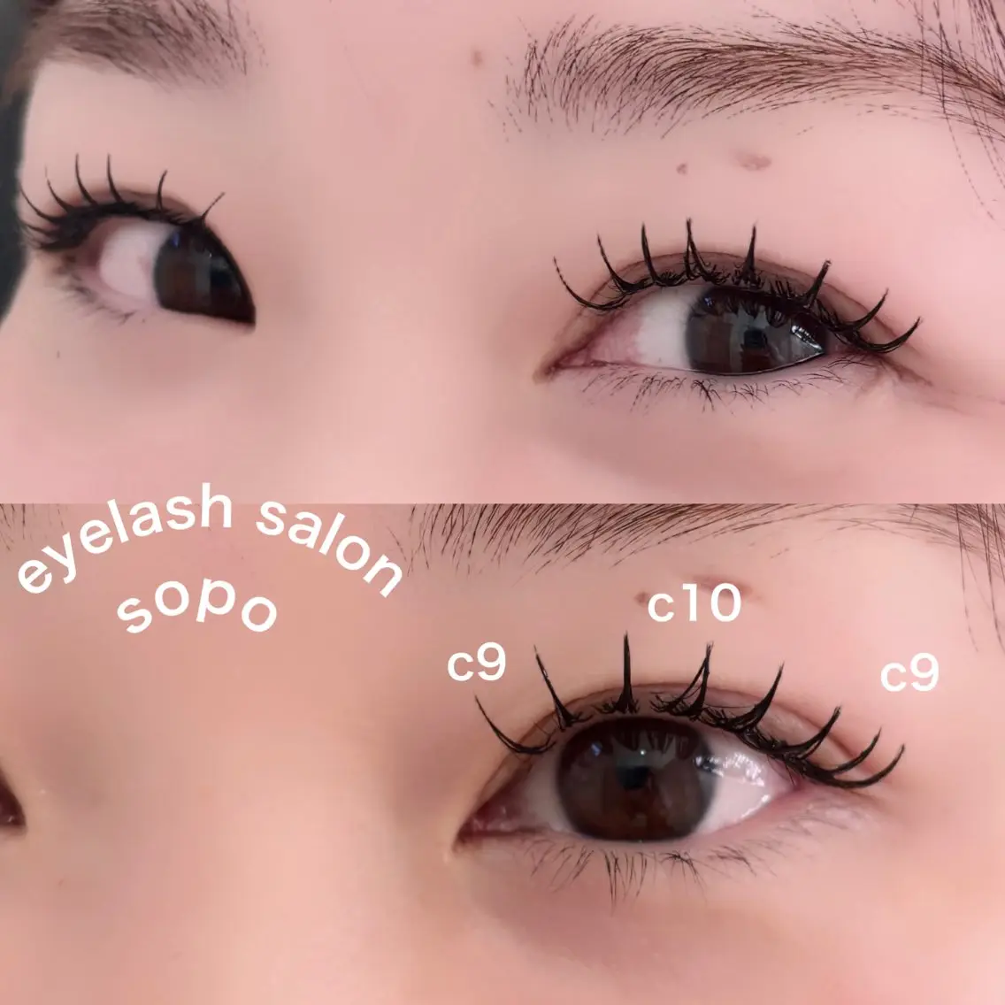 マツエク・マツパ フラットラッシュ パリジェンヌラッシュリフト セーブル 一重×まつ毛パーマ ボリュームラッシュ sopo 山口のマツエク・マツパデザイン
