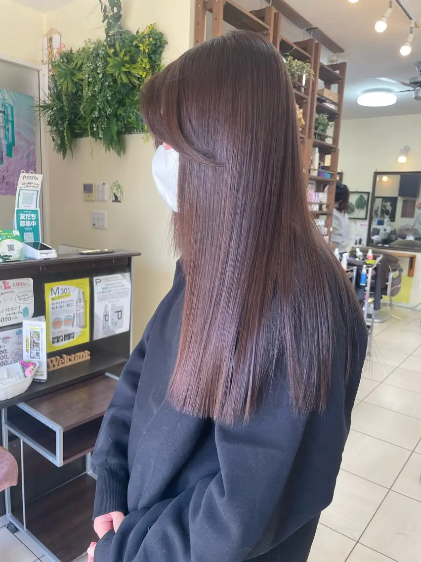 ロング カラー ブラウンカラー ココアブラウン 髪質改善サロン✨ 三浦　葵のヘアスタイル