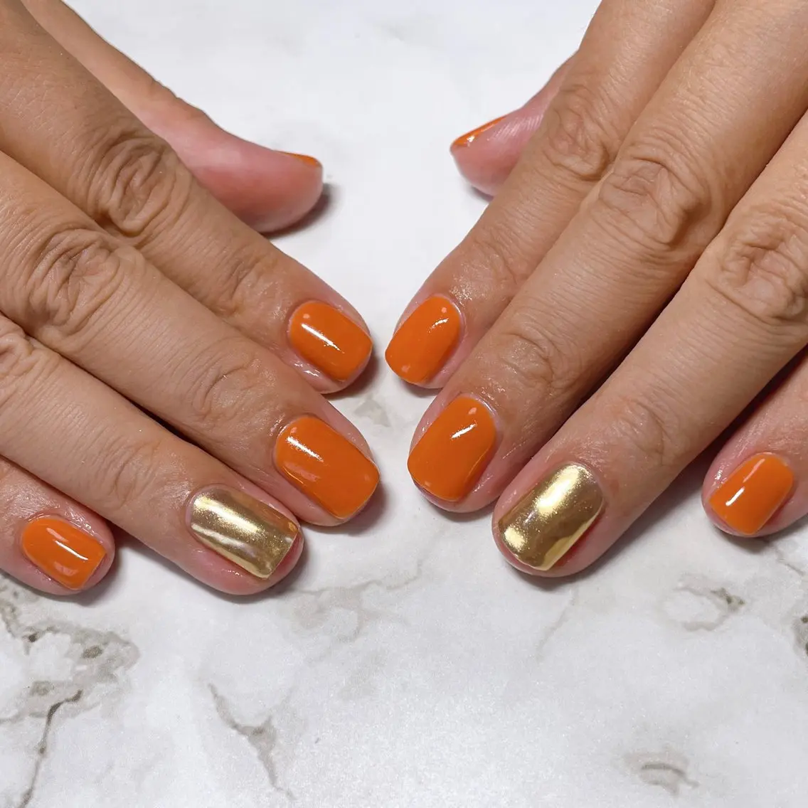 ネイル ミラーネイル ワンカラーネイル nail salon シェリコのネイルデザイン