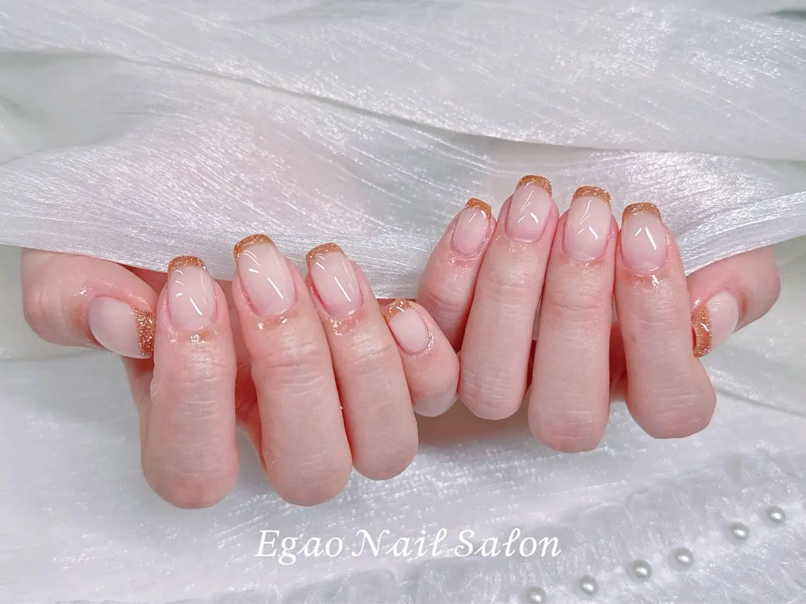 ネイル アートネイル フットネイル フレンチネイル ジェルネイル グラデーション ハンドネイル EGAO NAIL 錦糸町店のネイルデザイン