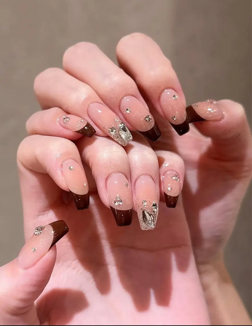 ネイル アートネイル オーロラネイル チークネイル 長さ出し フットネイル ハンドネイル Blossom nail_研修のネイルデザイン