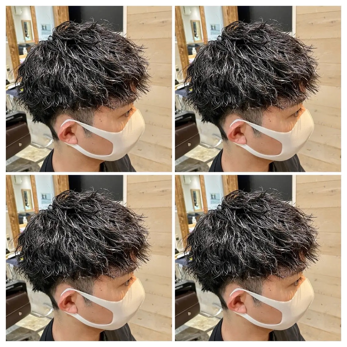 ショート パーマ メンズ カット パーマ トリートメント メンズ特化 /パーマ🫧ゆたかのヘアスタイル