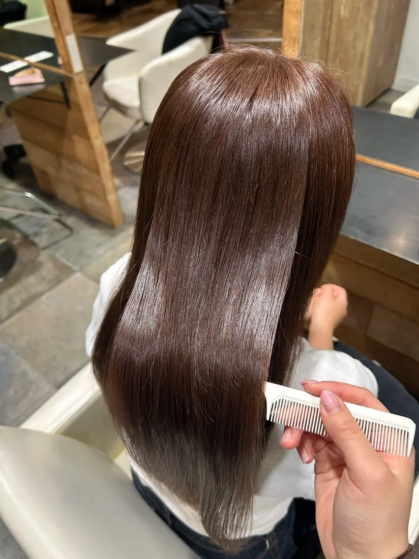 カラー ヘアカラー トリートメント 髪質改善 /yuraのヘアスタイル