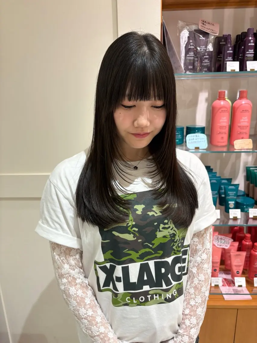 ロング 門田 楓香のヘアスタイル