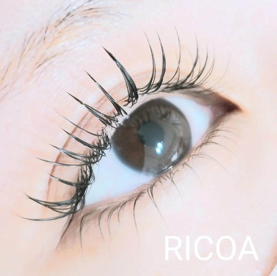 マツエク・マツパ 下まつげエクステ 一重×まつ毛パーマ RICOA 酒井のマツエク・マツパデザイン
