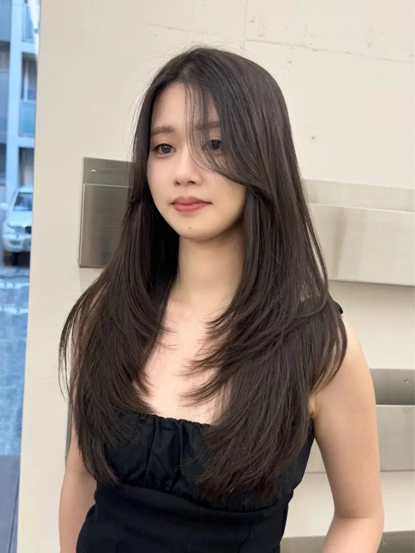 ロング カラー カット ヘアカラー トリートメント 🦋韓国系指名No1 店長/圓山 祐也🦋のヘアスタイル