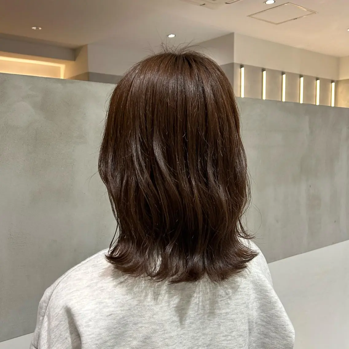 ミディアム カラー カット ヘアカラー トリートメント ヘアセット ナチュラル/韓国💎 haruka 💎のヘアスタイル