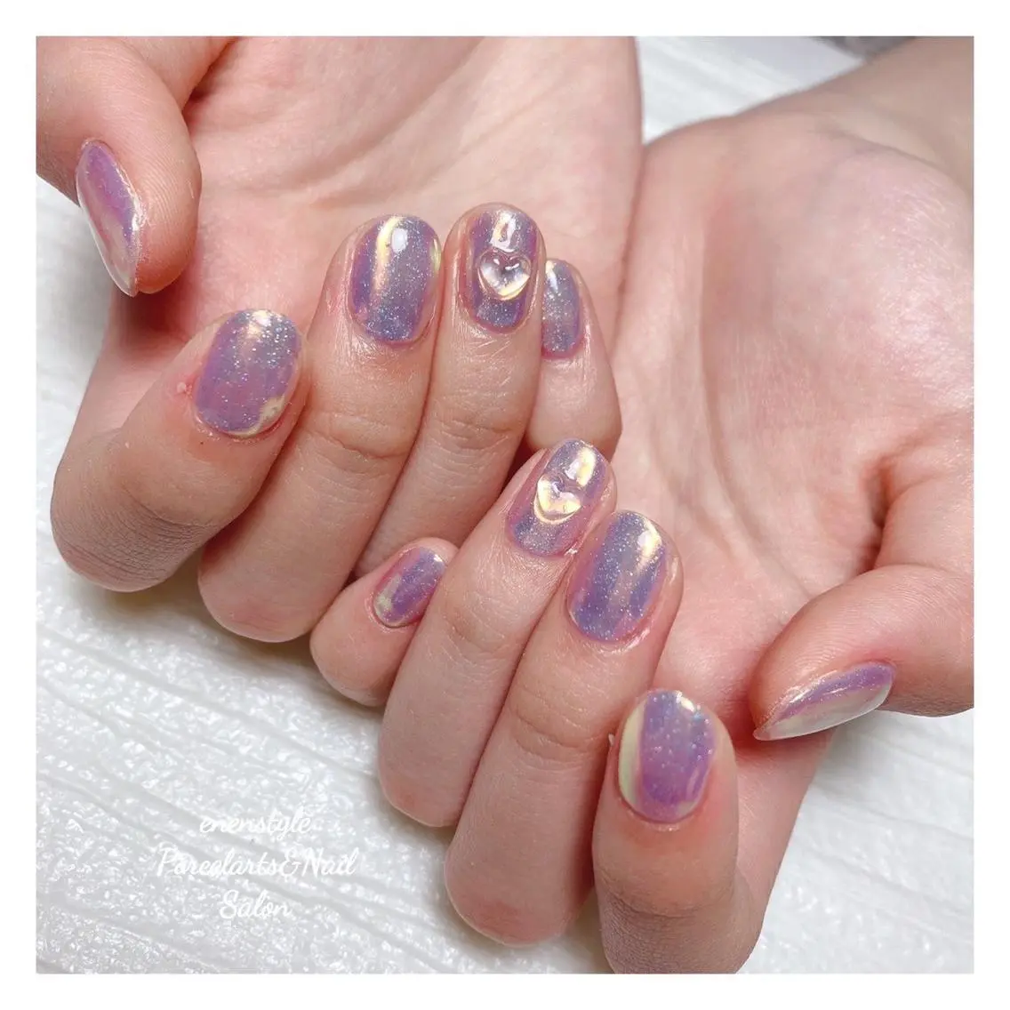 ミディアム ネイル 🐾enen style 🐾のネイルデザイン