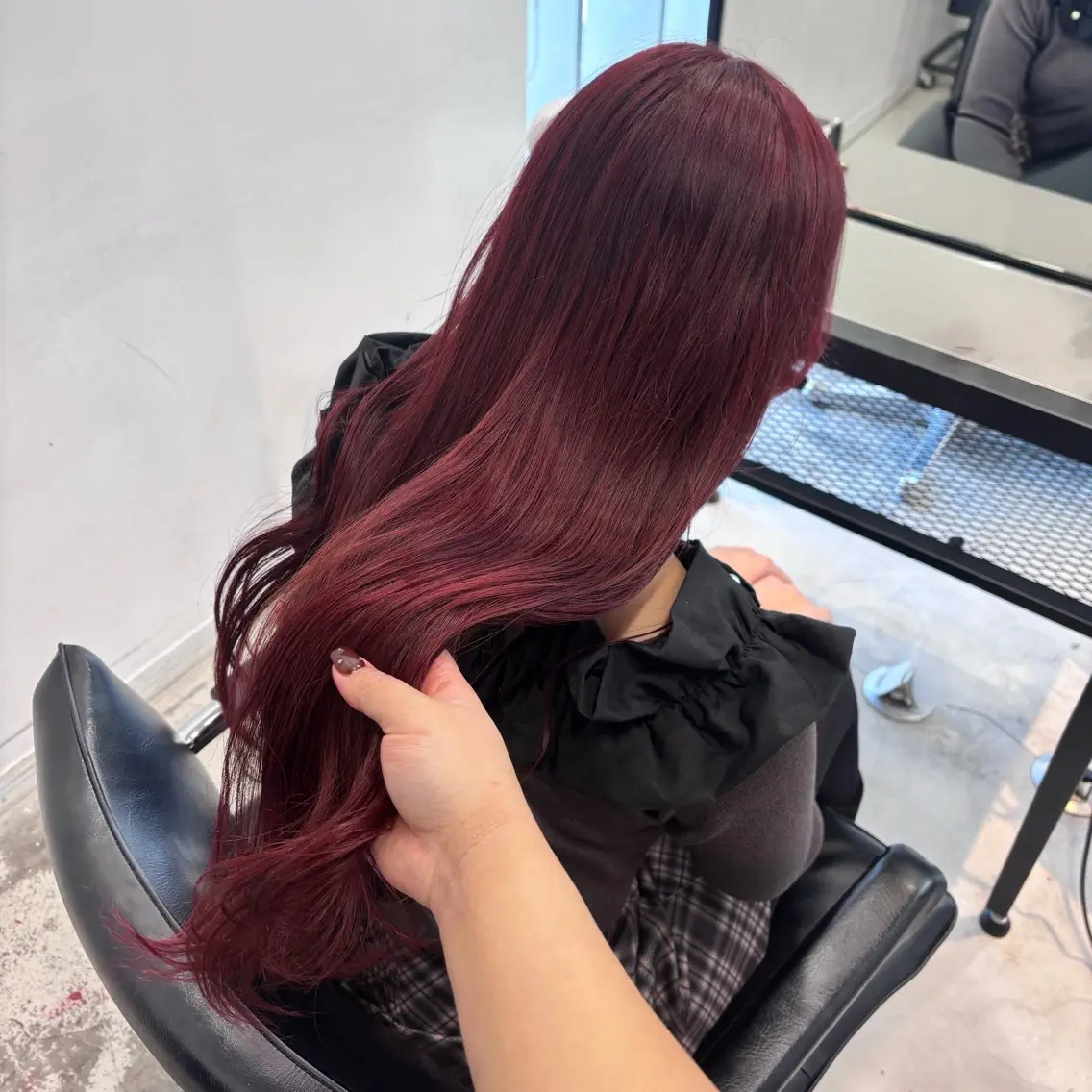 セミロング カラー ヘアアレンジ ヘアカラー トリートメント ヘアセット 🎀モテ暖色× エクステ🎀あかりのヘアスタイル