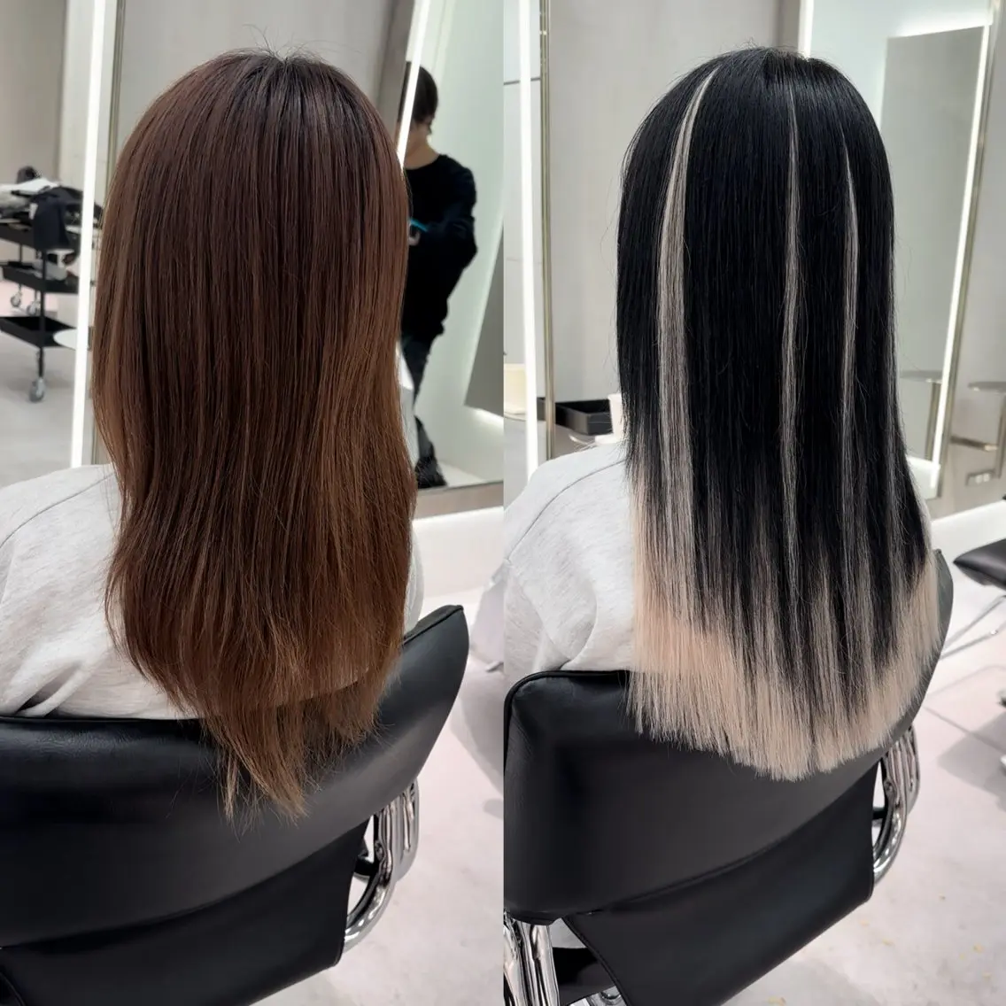 ミディアム アッシュ エクステ レイヤーカット カット ヘアカラー トリートメント エクステ 🌴エクステ/メンズ パーマ/🌴のヘアスタイル