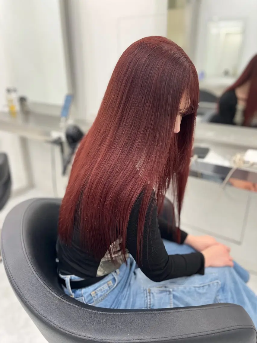 ロング 🍒韓国y2k暖色 NO.1🍒REAのヘアスタイル