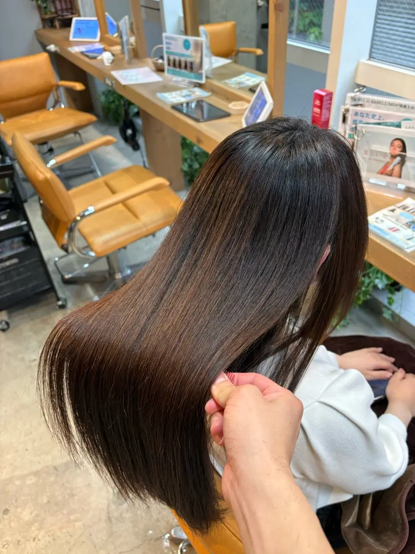 ミディアム ヘッドスパ 恵比寿/髪質改善/ レイヤー/羽立蔵之助のヘアスタイル
