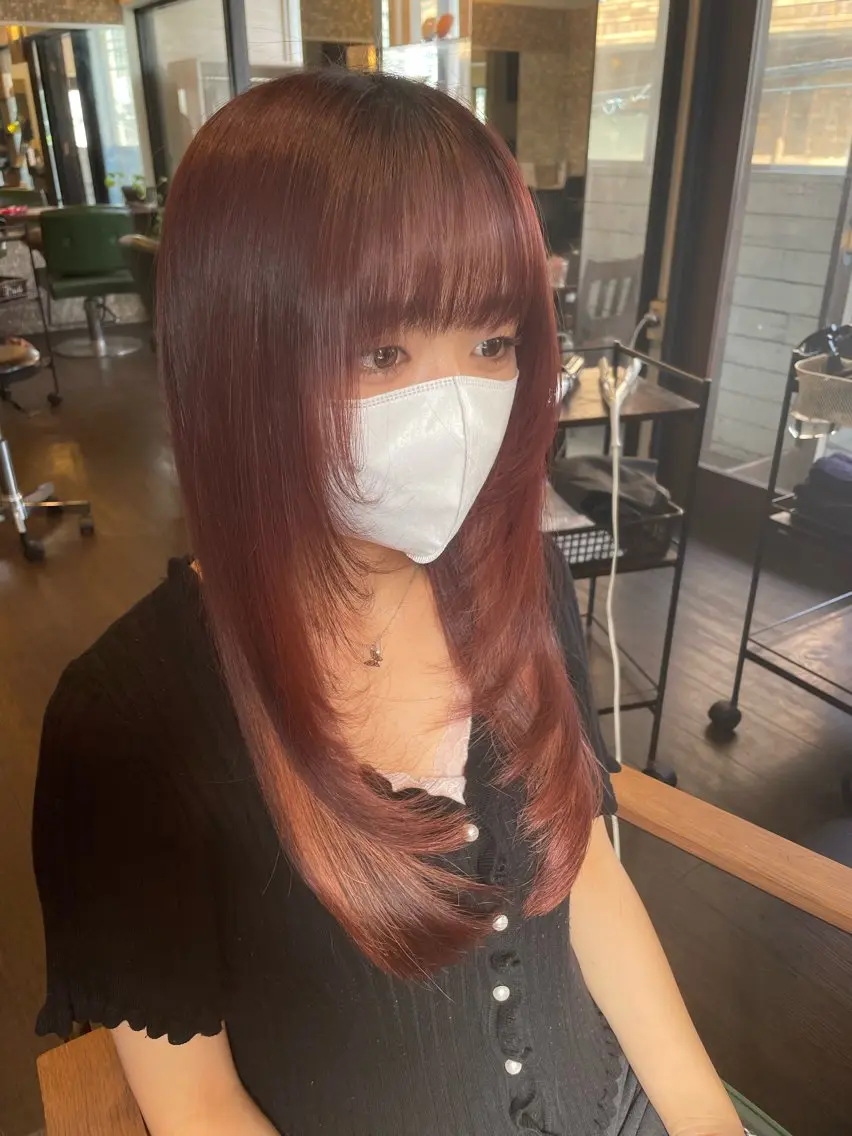 ロング カラー lynn Moana moyuのヘアスタイル