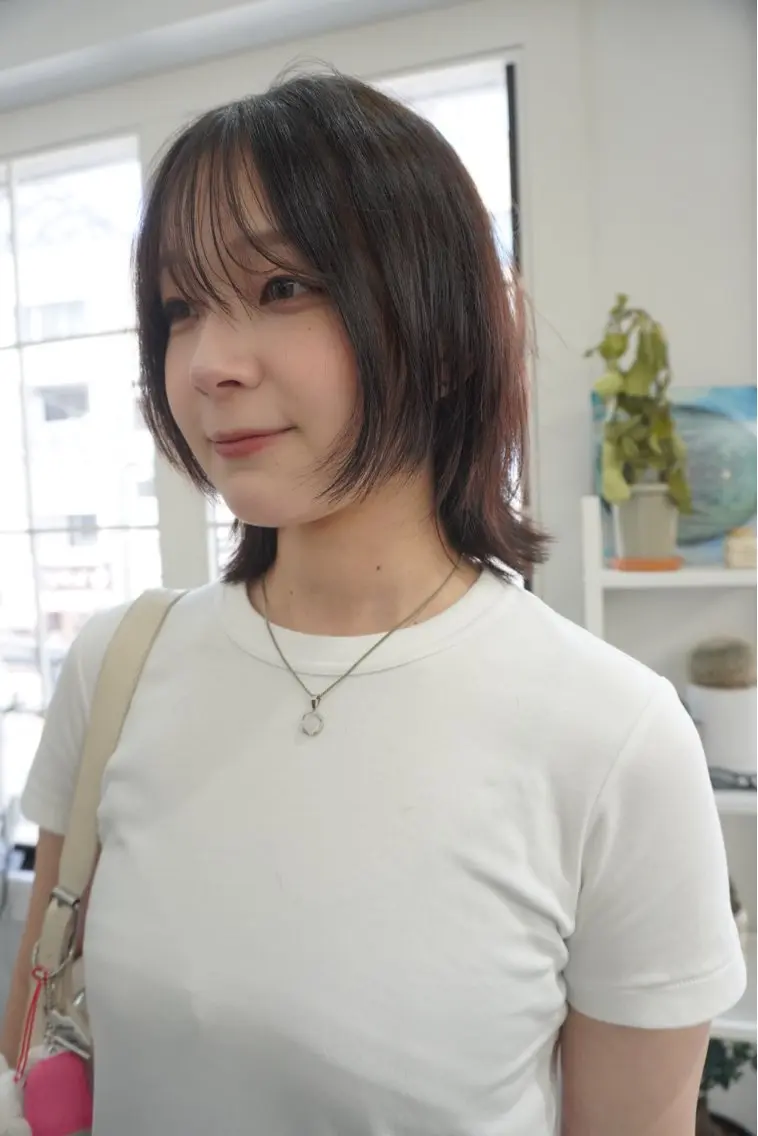 ミディアム カラー ブラウンカラー レイヤーカット レイヤー／似合わせ TAKUYAのヘアスタイル