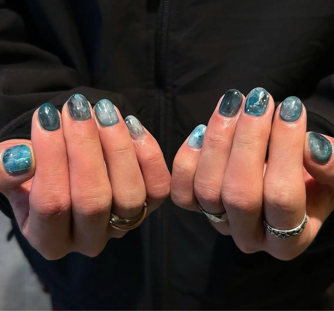 メンズ ネイル メンズネイル ハンドネイル mira☼ 𐦍 ☼ nailのネイルデザイン