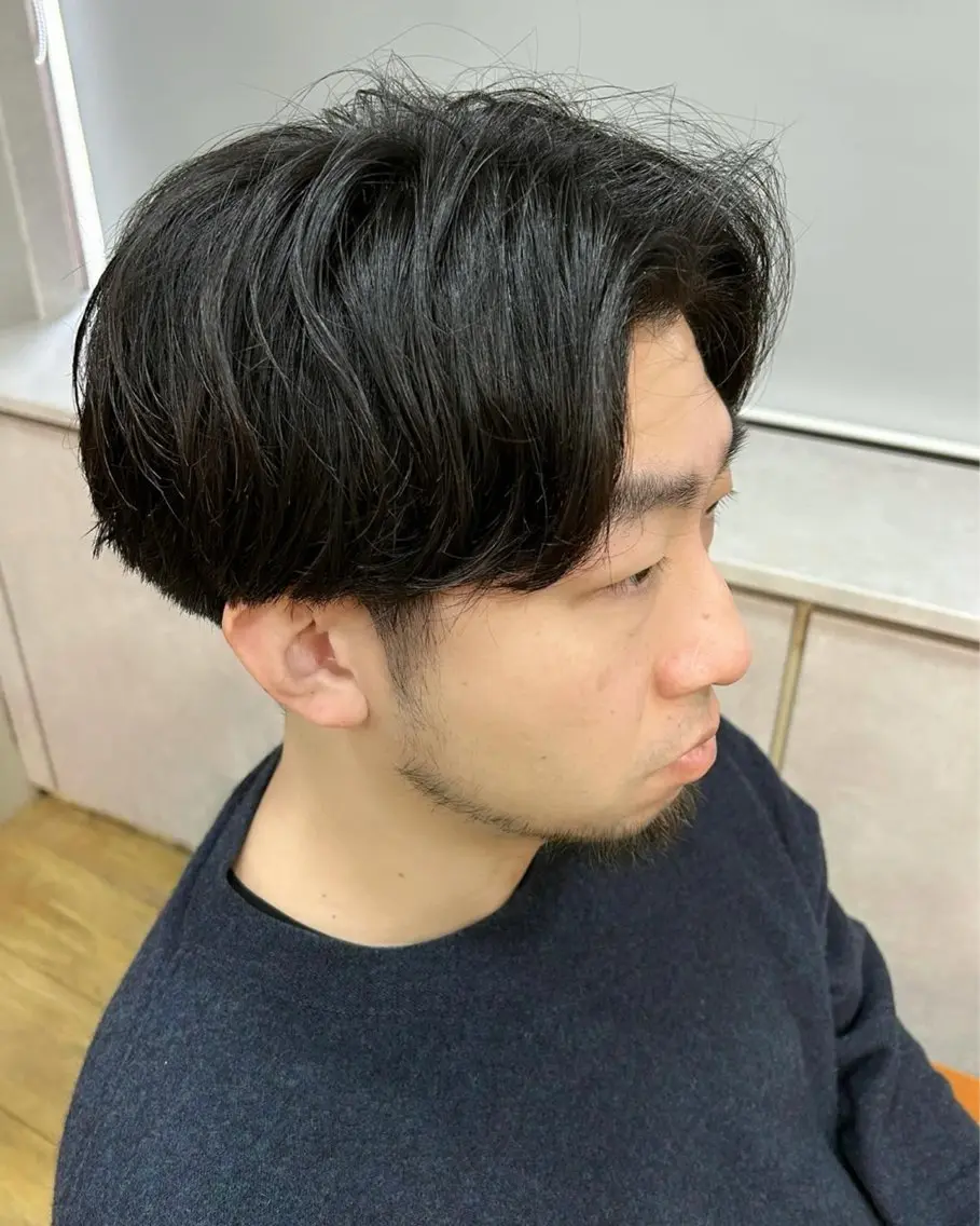 ショート パーマ メンズ パーマ 師岡 祐輔のヘアスタイル