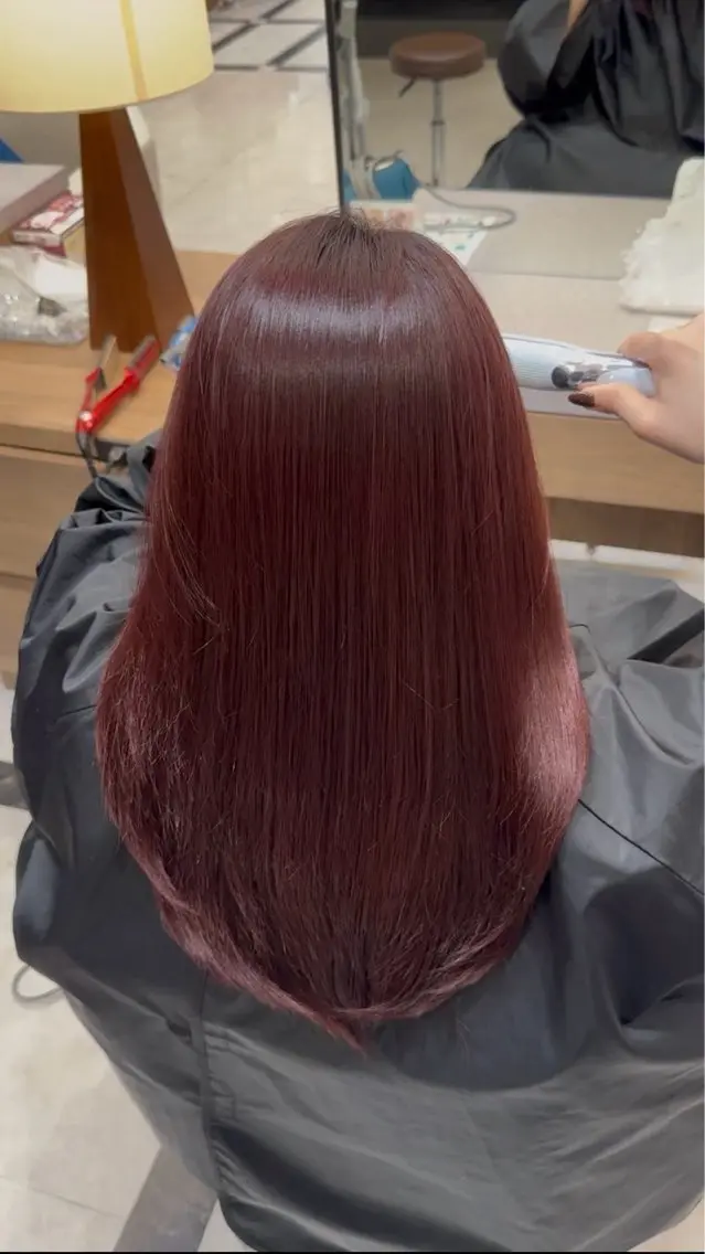 カラー ヘアカラー 田中俊 縮毛矯正 髪質改善のヘアスタイル