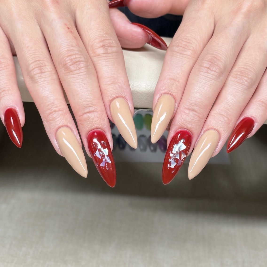 ネイル 長さ出し シンプルネイル ハンドネイル LOA.NAIL 本八幡店💞Kyouのネイルデザイン