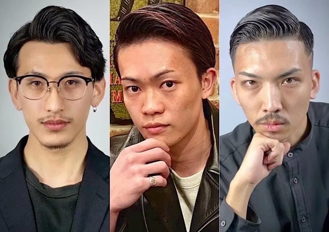 ミディアム カラー ヘアアレンジ メンズ グェンティ ホアのヘアスタイル