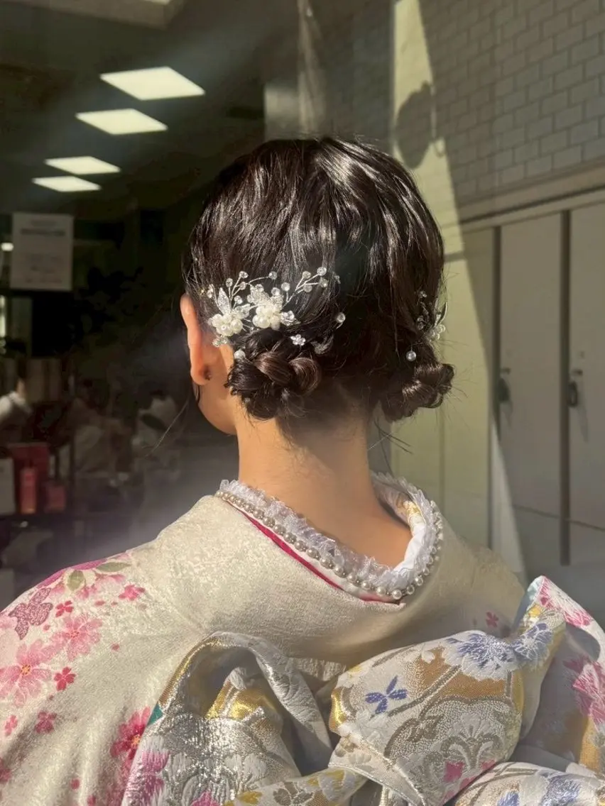 [･🎀デート結婚式ライブ前に‼︎🎀•] ヘアアレンジ🧚🏼‍♀️の写真