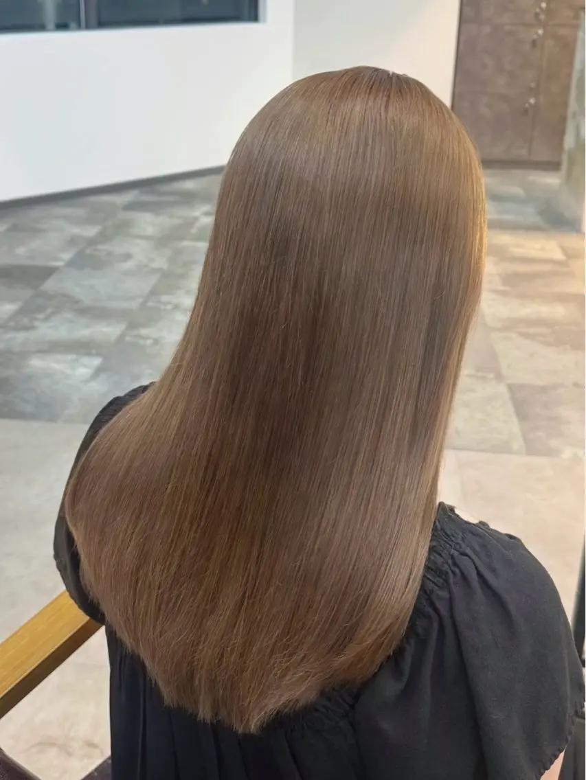 セミロング カラー ベージュカラー ブラウンカラー ブラウンベージュ カット ヘアカラー トリートメント 髪質改善/レイヤー/ 🐣kokoro🌸のヘアスタイル